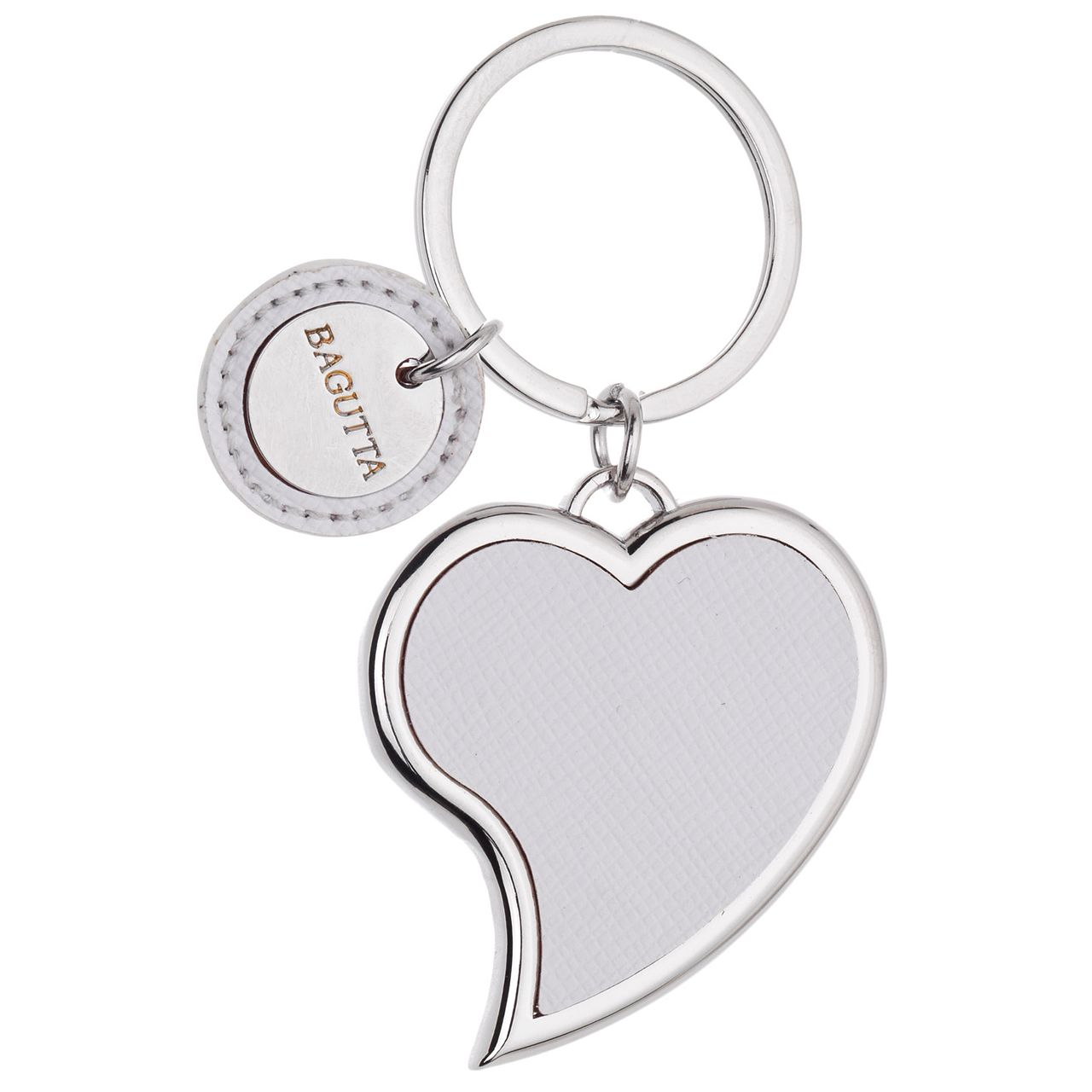 PORTACHIAVI CUORE PIEGATO BIANCO
